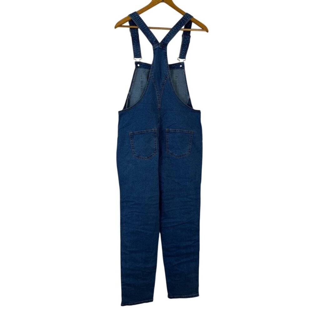 Luvamia NEW Denim Overalls Blue Medium Wash Women Size Small Casual - Picture 4 of 11